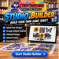 Studio Builder custom DTF gang sheet - build and arrange your own gang sheet